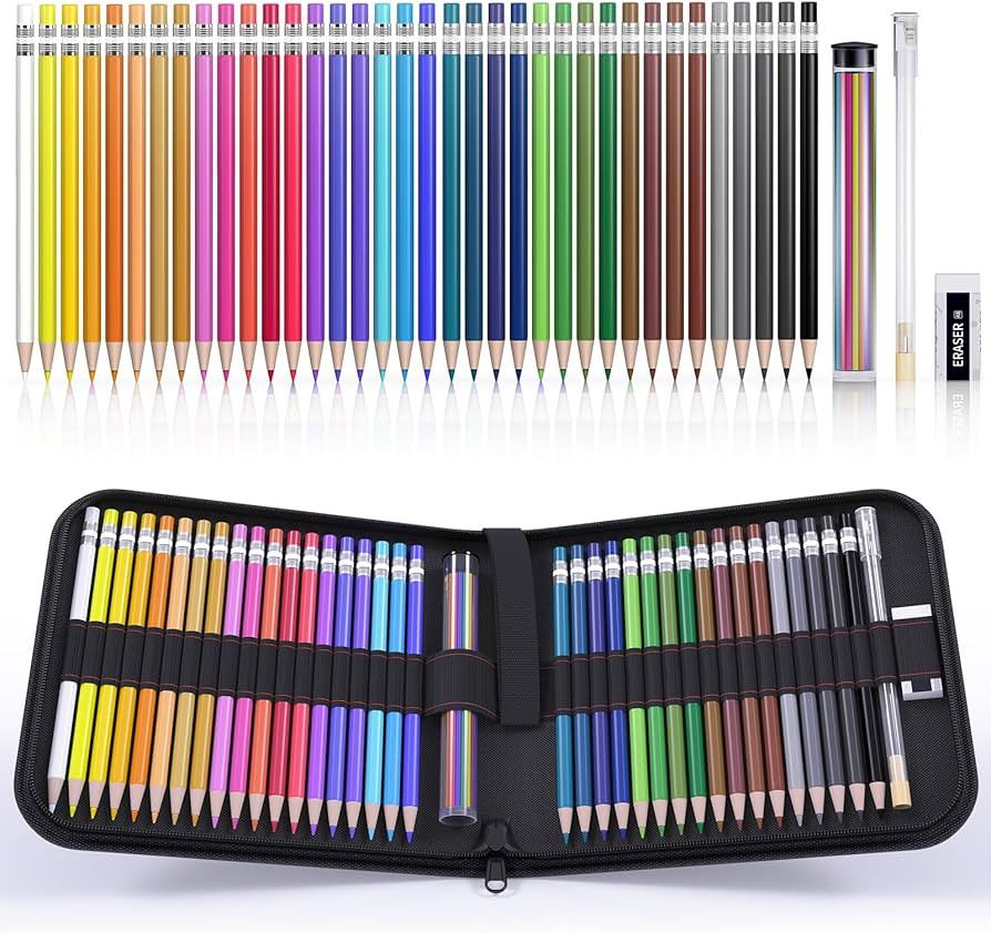 Four Candies Mechanical Colored Pencils, Erasable Mechanical Pencils with Sharpener and Bag, Aest... | Amazon (US)