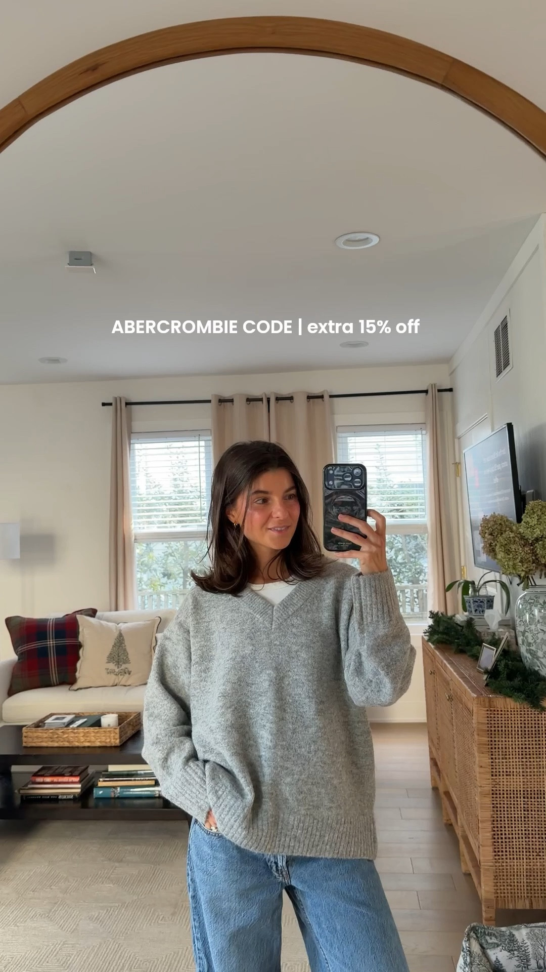 [12/1/25] EXTRA 15% off Abercrombie, code AFVIVIANE ❤️ linking items with good stock still!! Wearing xs in this sweater (it’s naturally oversized) 

#LTKCyberWeek #LTKHoliday #LTKGiftGuide