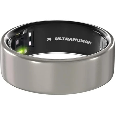 Ultrahuman Ring AIR Size 5 - World’s Lightest Sleep-Tracking Wearable - Raw Titanium (No Monthly Subscription) | Walmart (US)