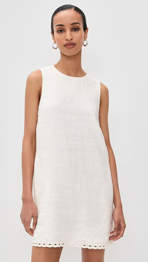 Madewell Women's Bonnie Linen Shift, Ivory, L at Amazon Women\u2019s Clothing store | Amazon (US)