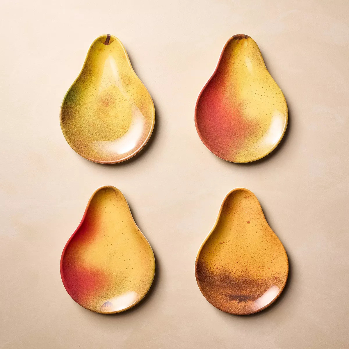 4pk 9"x7" Melamine Pear Shaped Dessert Plates - John Derian for Target | Target