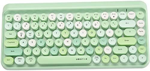 UBOTIE Portable Bluetooth Colorful Computer Keyboards, Wireless Mini Compact Retro Typewriter Fle... | Amazon (US)