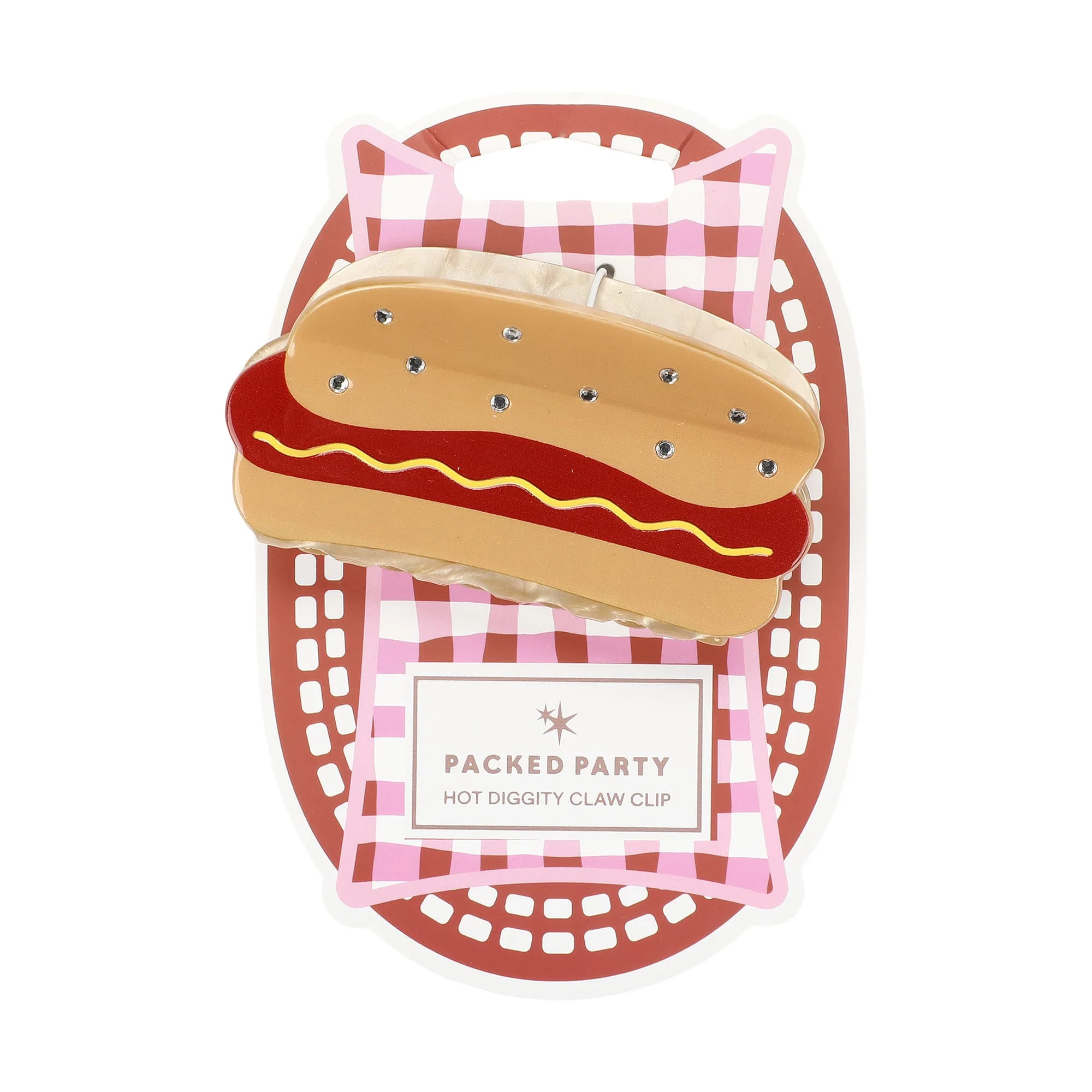 Hotdog Hair Claw Clip | Packed Party