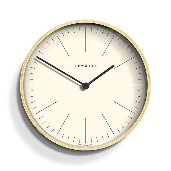Minimalist scandi light plywood wall clock | Harvey Nichols (Global)