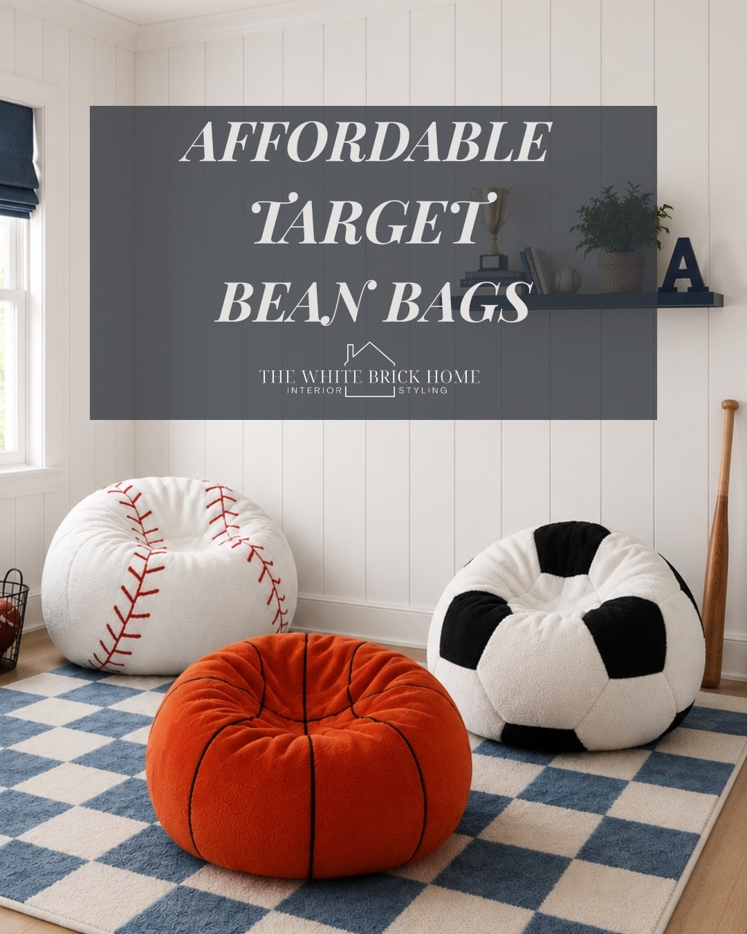 These sports themed bean bags from Target are a great option for a fun, easy way to add a themed touch to a bedroom or kids hang out spot! 
🖤🖤
Kids room, kids bedroom, boys room, boys bedroom, boys room decor, boys room ideas, boys room bean bag, boys room rug, sports bedroom, sports room, sports themed bedroom, sports room ideas, affordable boys room decor, target, target home, target boys room, boys room sports, sports room ideas, bedroom design, kids bedroom target

#LTKHome #LTKSeasonal #LTKKids