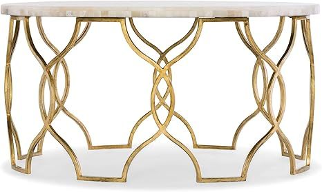 Hooker Furniture Melange Corrina 36" Round Coffee Table in Gold | Amazon (US)