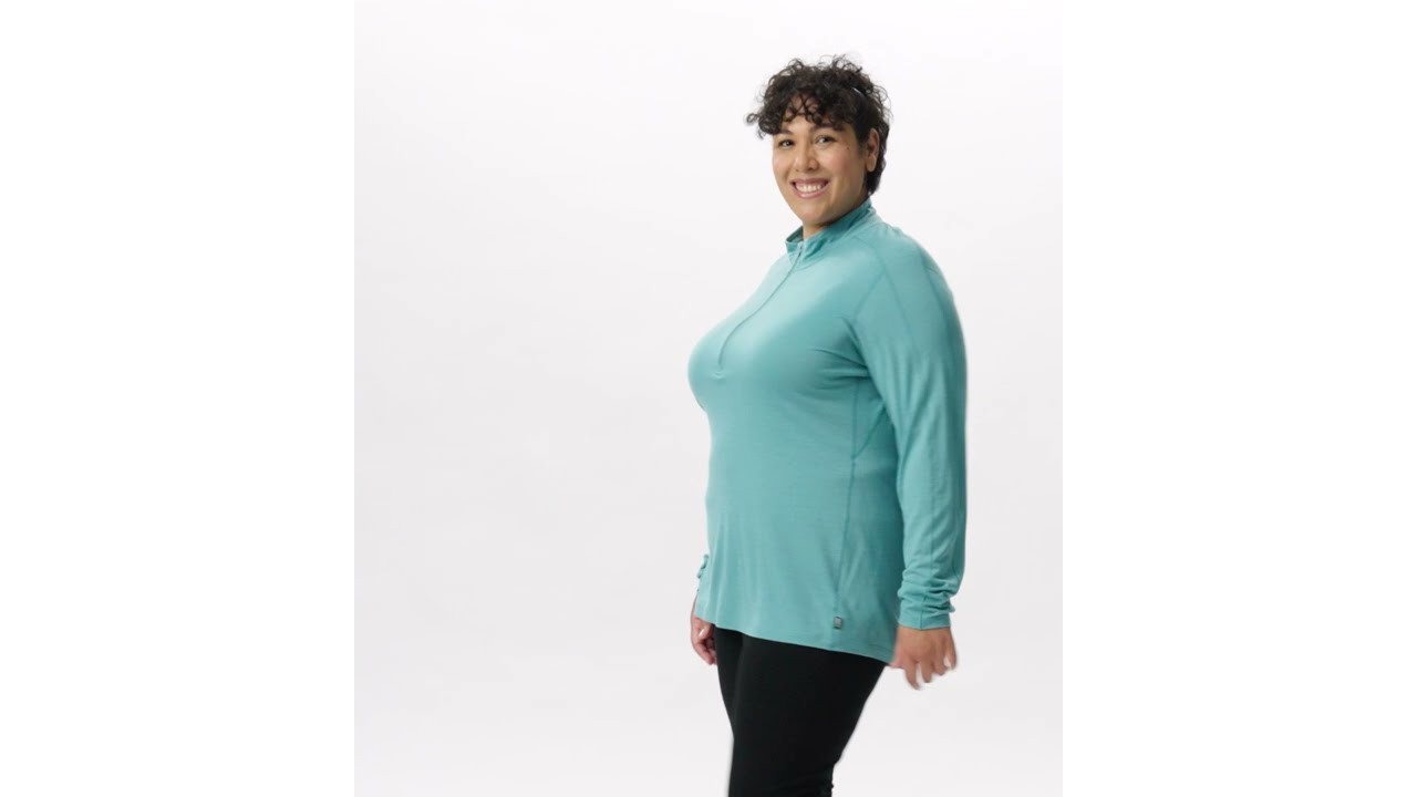 REI Co-op   Merino 185 Long-Sleeve Half-Zip Base Layer Top - Women's Plus Sizes | REI