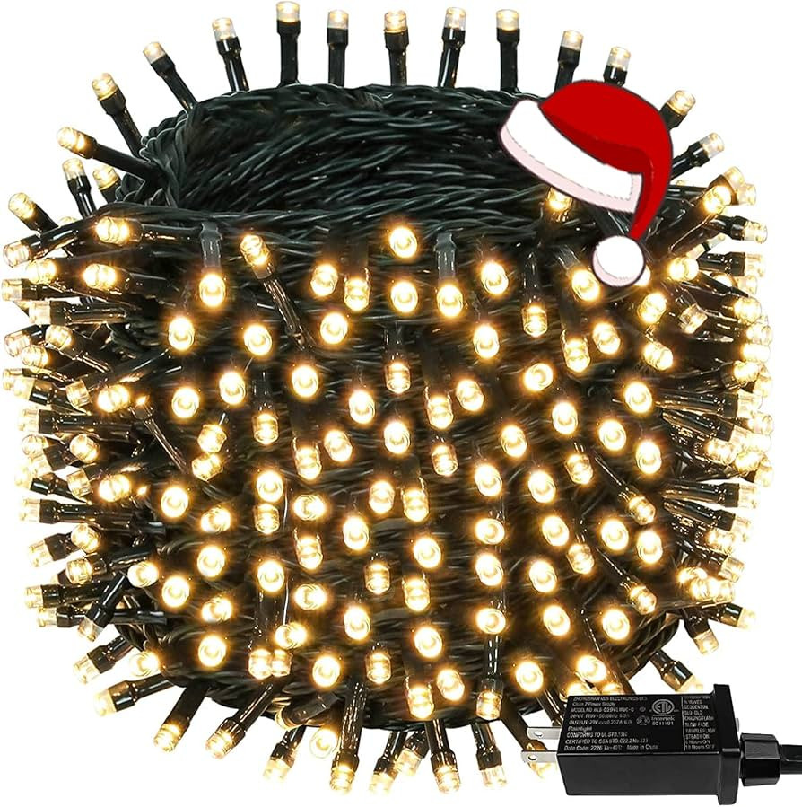 BHCLIGHT Extra-Long 95FT 240 LED Green Wire Christmas String Lights Outdoor/Indoor, Christmas Tre... | Amazon (US)