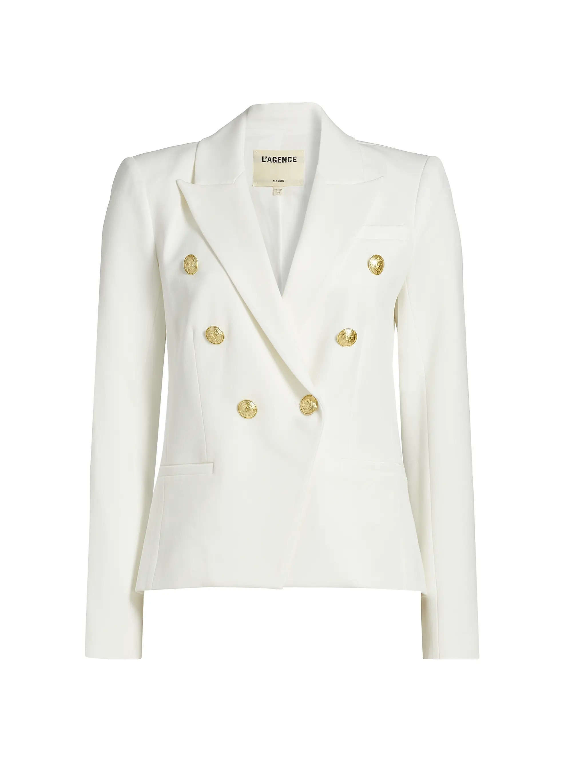 L'AGENCE Marie Double-Breasted Blazer | Saks Fifth Avenue | Saks Fifth Avenue