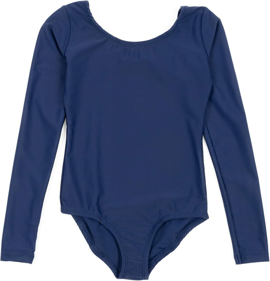 Leveret Girls Leotard Basic Long Sleeve Ballet Dance Leotard (2T-14 Years) Variety of Colors | Amazon (US)