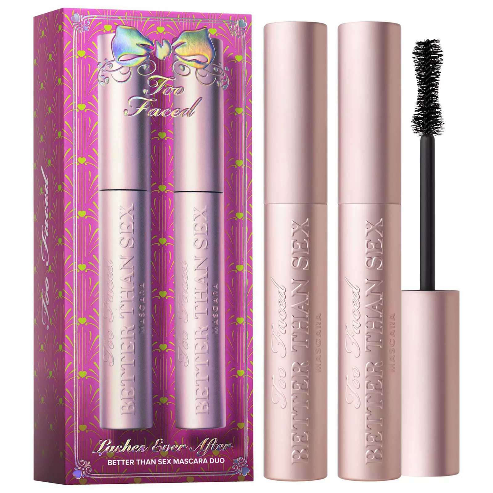 Too Faced Lashes Ever After: Better Than Sex Mascara Duo Makeup Gift Set, Size: 0.54 FL Oz, Black | Kohl's