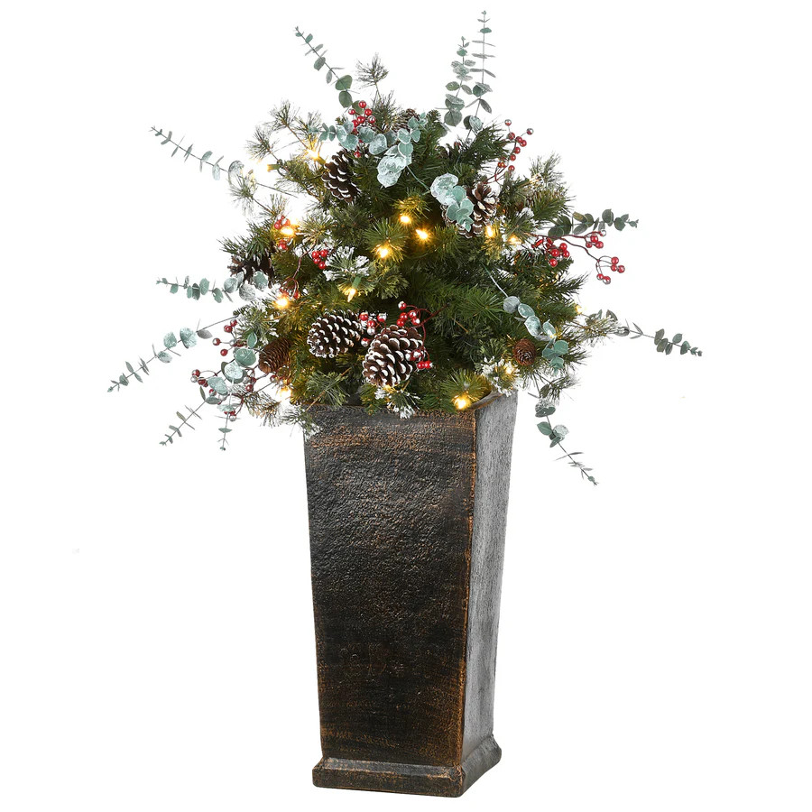 3 ft. Pre-Lit Meadow Basin Tree with LED Lights | National Tree Company