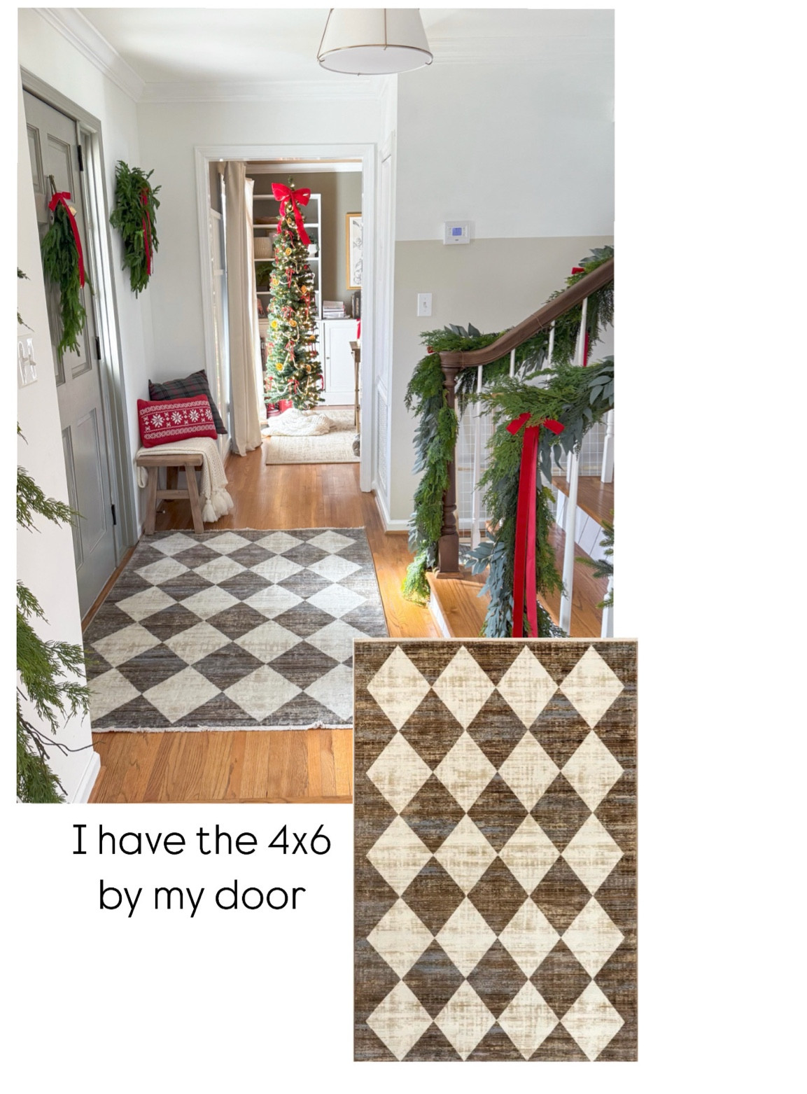 Checker rug 
I love the pattern, neutral colors and it has baby fringe on the ends 

I have the 4x6 here 

#LTKStyleTip #LTKHome #LTKSaleAlert