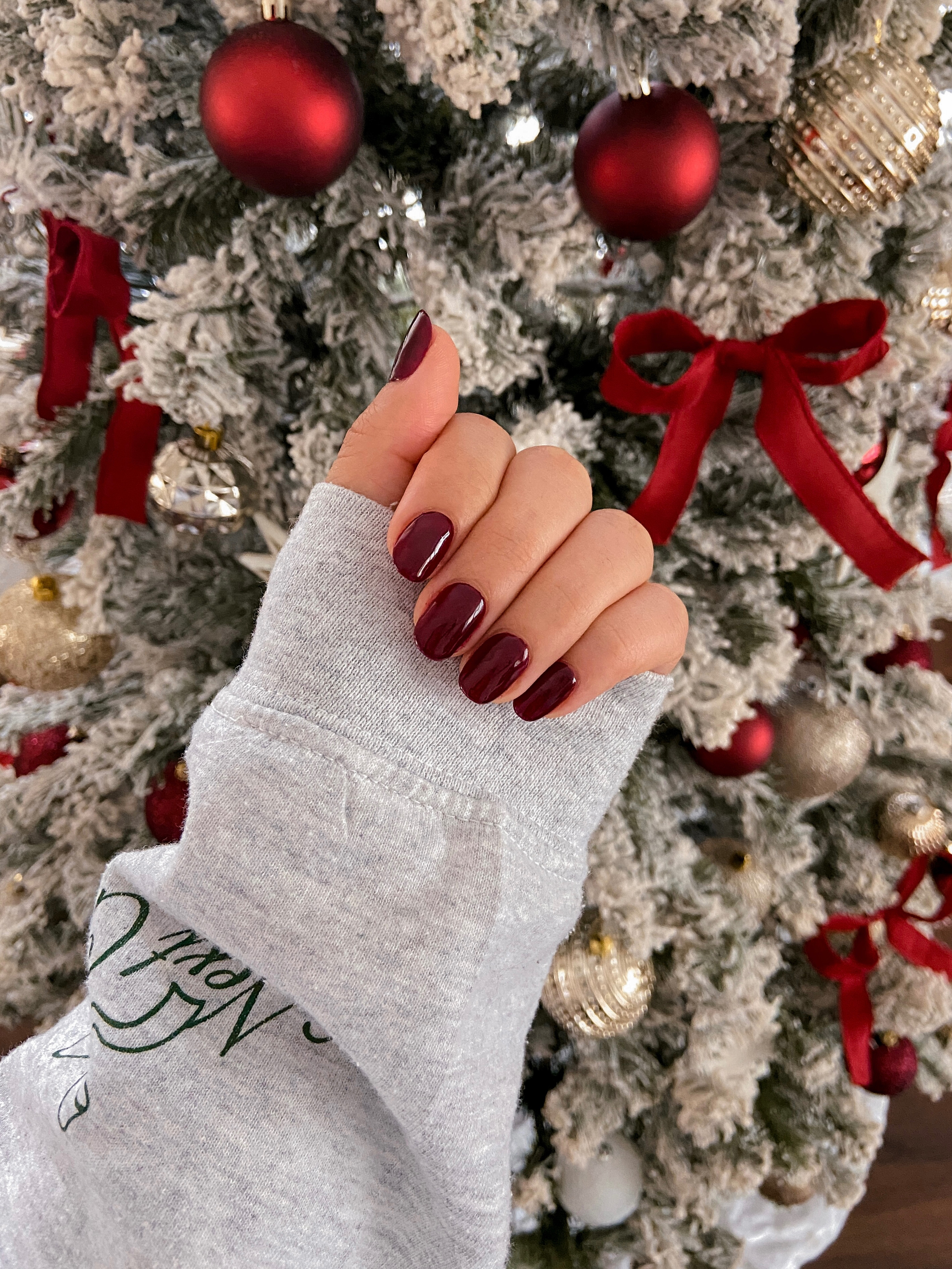 obsessed with this dark wine red gel polish shade! 🍷😍💅🏼 not sure what exact color my nail tech used but i linked a similar shade from amazon. ✨ gel polish manicure, deep wine red nails, burgundy nail color, natural nails gel manicure, fall nail inspo, red gel polish shade, classy red nails, manicure vlog, nail salon vlog, DIY gel manicure, elegant nail aesthetic, nail care routine, nail appointment vlog, nail day vlog, self care day, nails for fall, fall aesthetic nails, chic nail inspiration, pamper day vlog, aesthetic manicure video, everyday beauty vlog, relaxing nail day, fall nail colors, holiday nail colors, christmas nail colors,  

 #LTKCyberWeek #LTKGiftGuide #LTKHoliday
