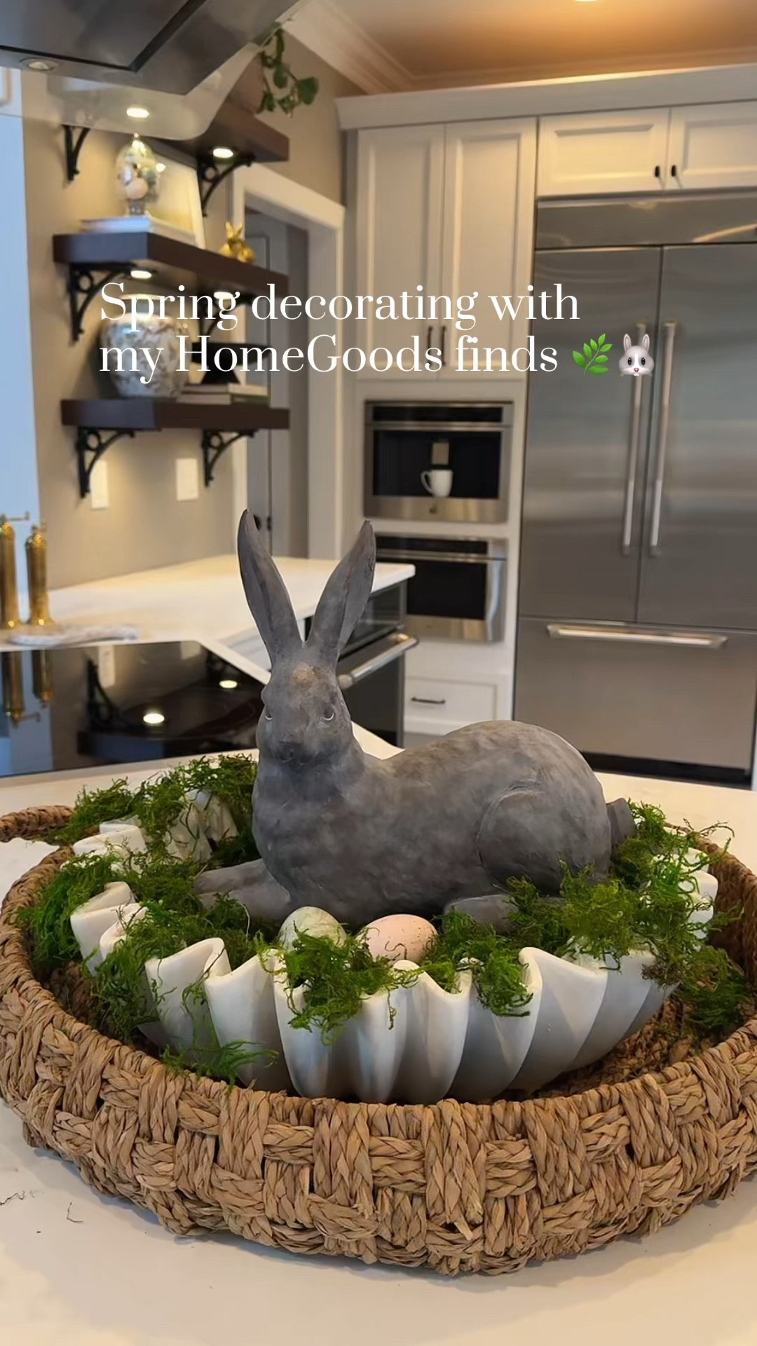 Creating a soft, elevated Easter look using all neutral home finds 🤍 This simple centerpiece is one of my favorite ways to decorate for the season without going over the top.
I layered a woven tray, a scalloped bowl, greenery, and a statement bunny to create a high-end, styled look that works for dining tables, coffee tables, or kitchen islands. It’s minimal, timeless, and easy to recreate with a few affordable pieces!

#LTKhome #LTKspring #LTKeaster #EasterDecor #NeutralHomeDecor #SpringDecor #CenterpieceIdeas #TableStyling #HomeDecorFinds #AmazonHomeFinds #SeasonalDecor #SimpleDecor #MinimalHome #StyledHome

#LTKSeasonal #LTKHome