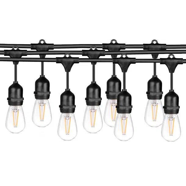 50'' Outdoor LED 15 - Bulb Standard String Light (End to End Connectable) | Wayfair North America