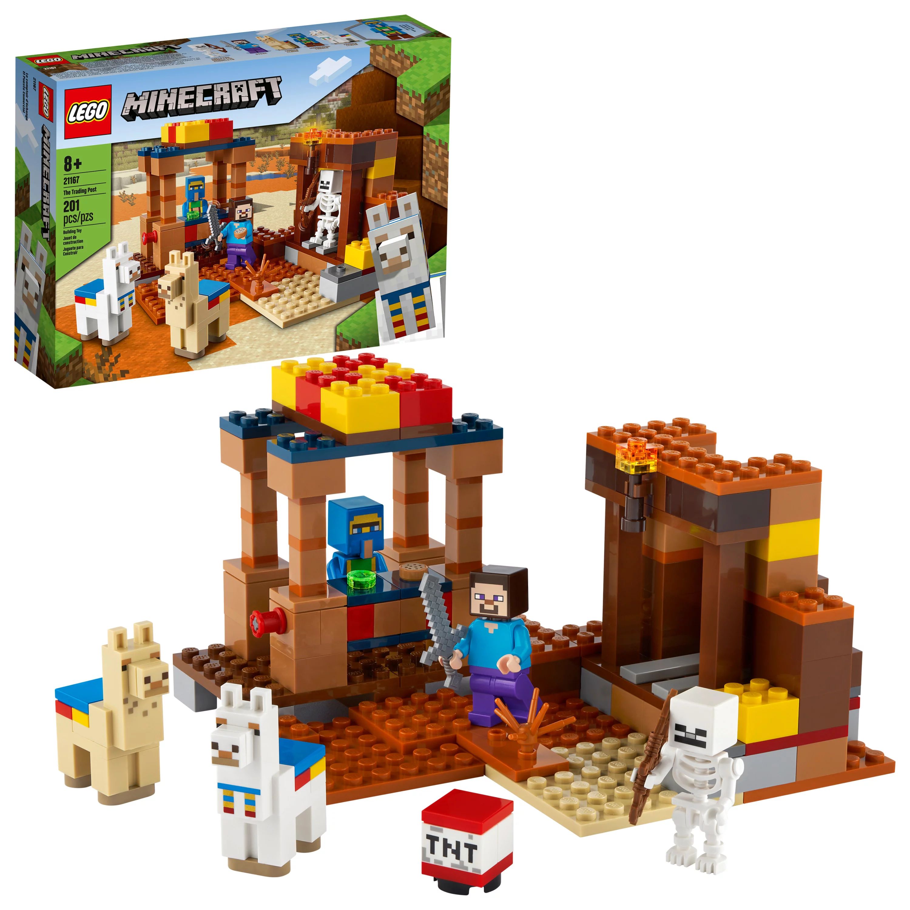LEGO Minecraft The Trading Post 21167 Collectible Playset (201 Pieces) - Walmart.com | Walmart (US)