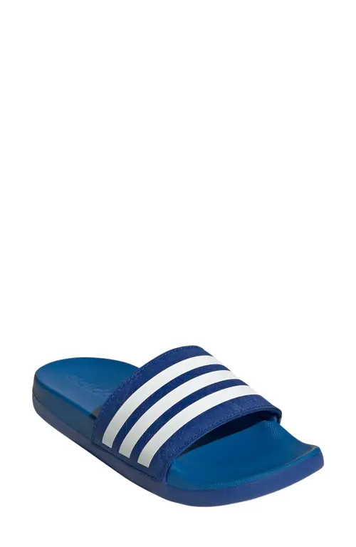 adidas Adilette Comfort Slide Sandal in Team Royal Blue/white/bright Royal at Nordstrom, Size 10 M | Nordstrom