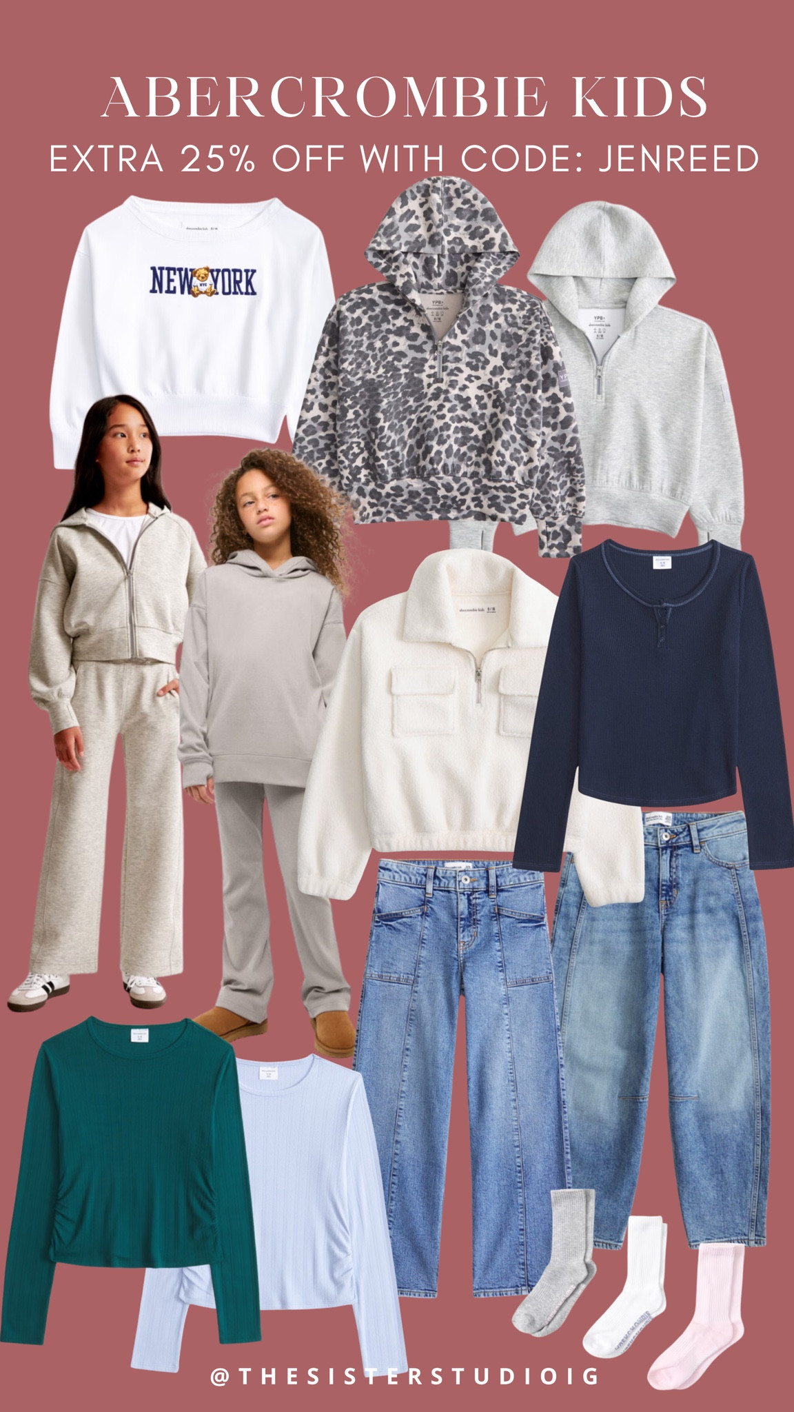 Code: JENREED// I am SO excited for this code— 25% off through Monday! 👏🏼👏🏼

@abercrombie #abercrombiepartner #ad 

#LTKHoliday #LTKFindsUnder50 #LTKSeasonal