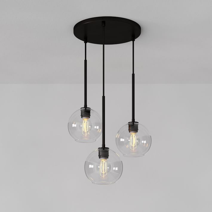 Sculptural 3-Light Globe Chandelier | West Elm (US)