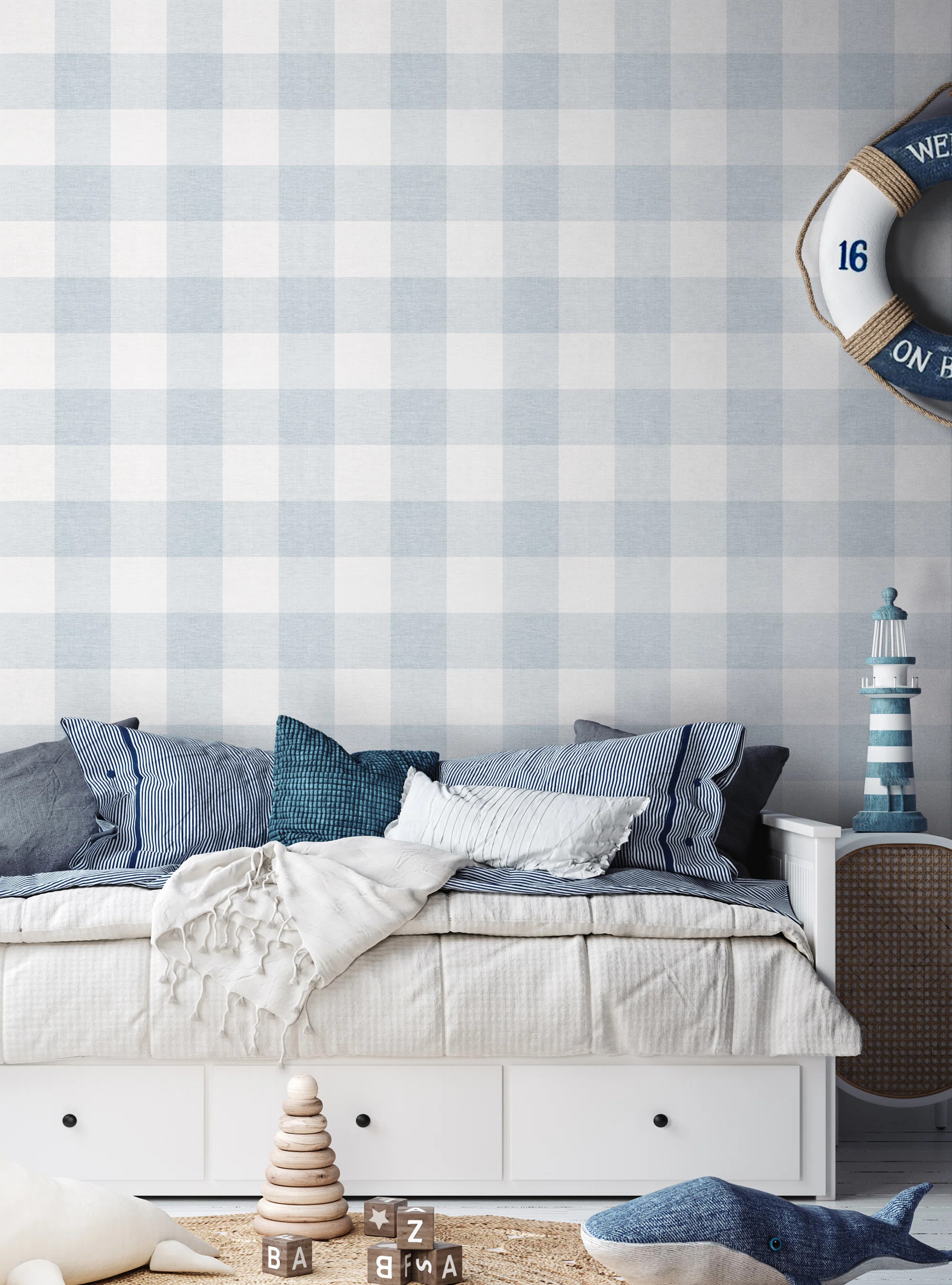 Gracie Oaks Martianna Checkered Peel and Stick Wallpaper Panel & Reviews | Wayfair | Wayfair North America