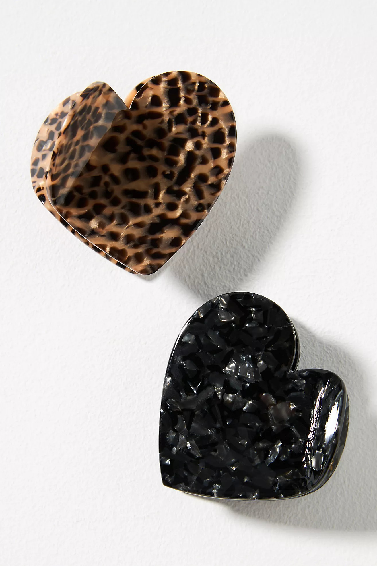 Solar Eclipse Heart Hair Claw Clips, Set of 2 | Anthropologie (US)