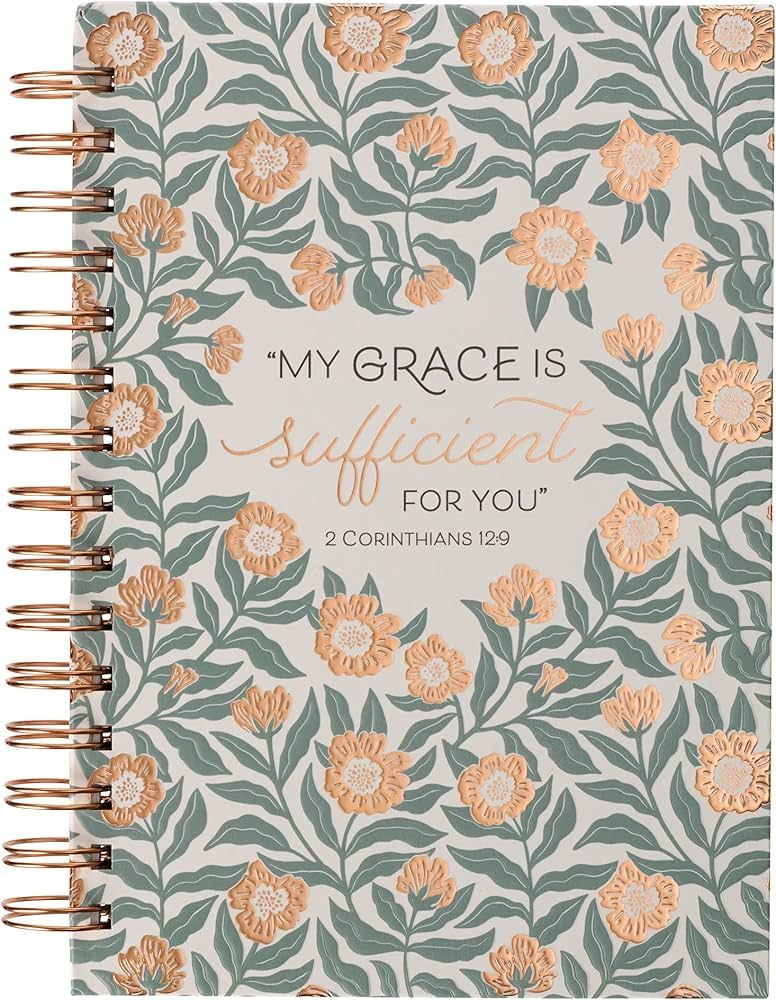 Christian Art Gifts Journal w/Scripture My Grace Is Sufficient For You 2 Corinthians 12:9 Bible V... | Amazon (US)