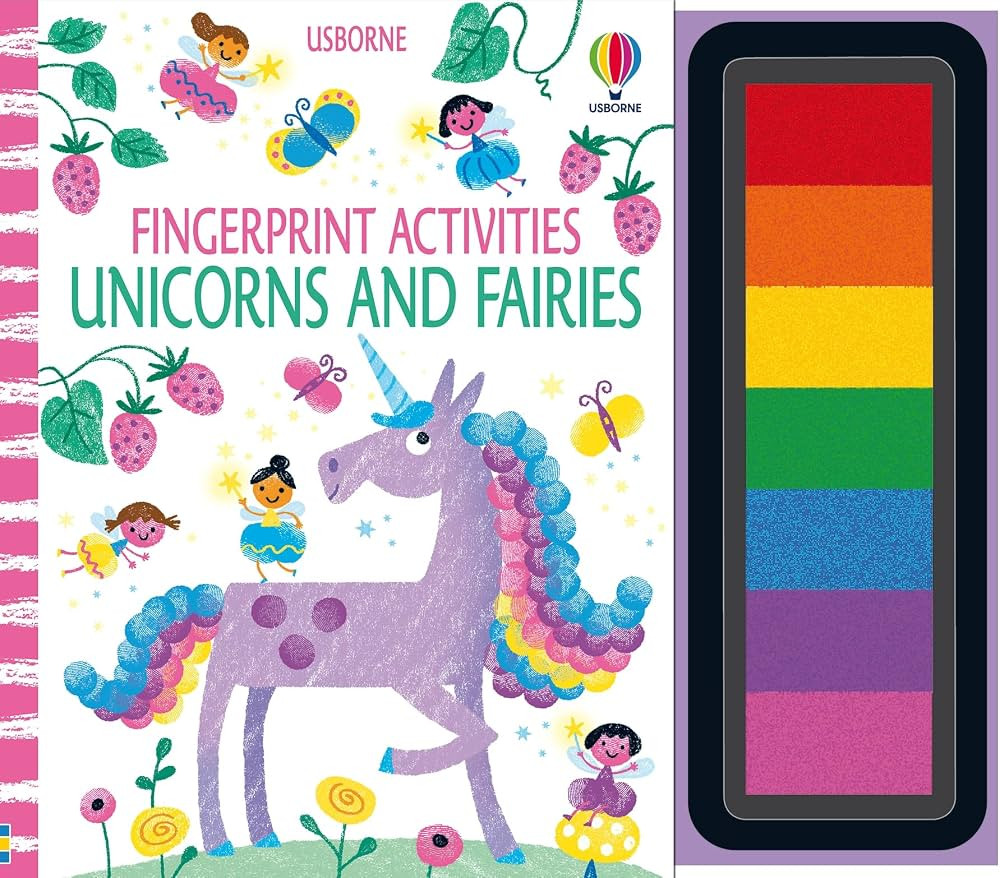 Fingerprint Activities Unicorns and Fairies: Create Fluttering Fairies and Prancing Unicorns for ... | Amazon (US)