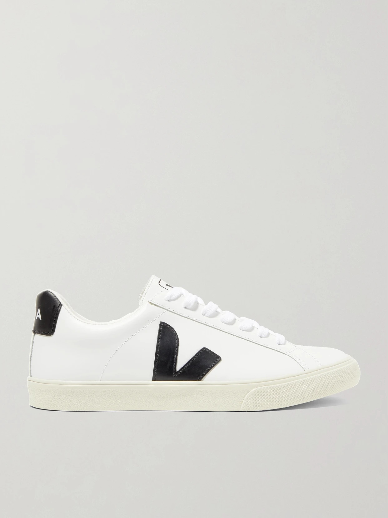 VEJA - + Net Sustain Esplar Rubber-trimmed Leather Sneakers - White | NET-A-PORTER (US)