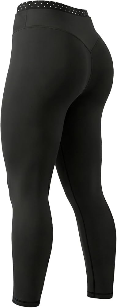 Aoxjox Women's High Waisted Workout Dual Core Leggings Color-Block Dual\u2011Layer Waist Buttery ... | Amazon (US)