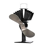 Ecofan AirMax, 812AMKBX, Classic Styled, Heat Powered Wood Stove Fan, 175 CFM, Nickel, Large-Sized,  | Amazon (US)