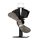 Ecofan AirMax, 812AMKBX, Classic Styled, Heat Powered Wood Stove Fan, 175 CFM, Nickel, Large-Sized,  | Amazon (US)