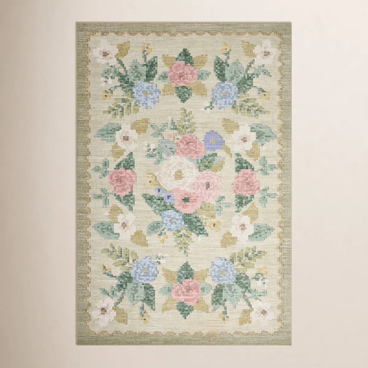 Rifle Paper Co. x Loloi Rosa Cream Area Rug | Wayfair North America