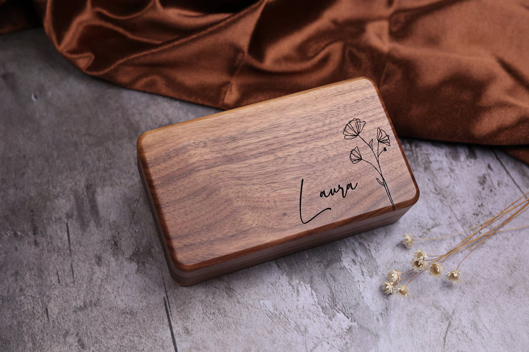 Jewelry Box Travel Case for Women, Custom Engraved Jewelry Box, Bridesmaid Jewelry Box, Jewelry O... | Etsy (US)