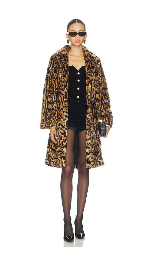 Adrienne Landau Heritage Coat in Large Cheetah. Size S | Revolve Clothing (Global)