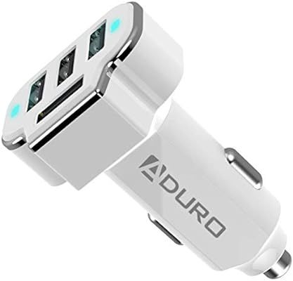 Aduro 4 Port Car Charger USB Adapter, 12V Fast Car Charger USB Adapter Power Station 5.2A/26W Out... | Amazon (US)