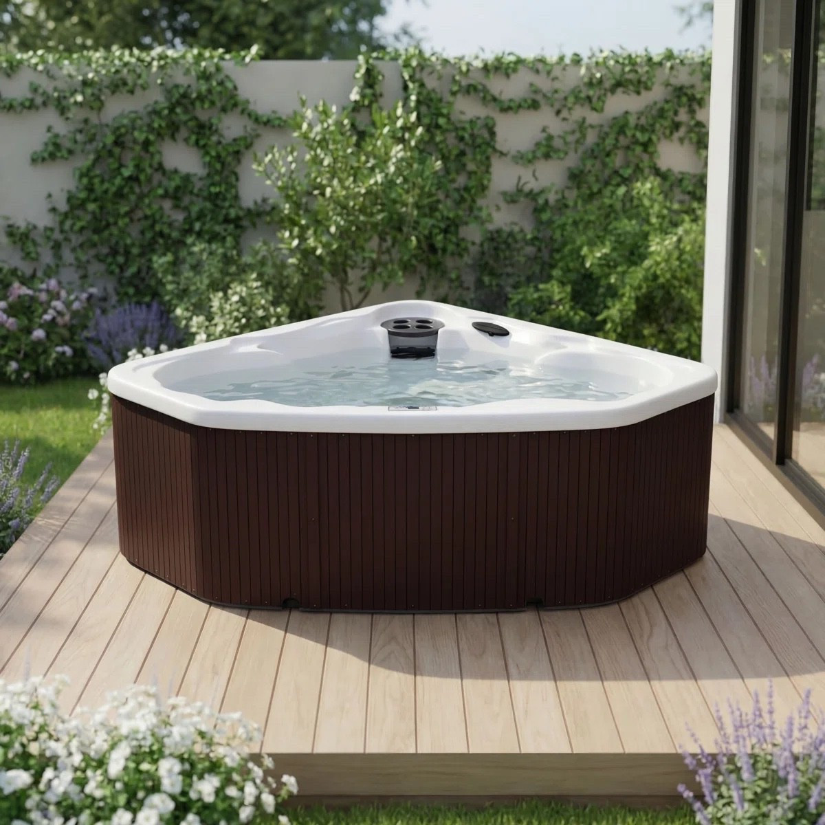 Turn your backyard into a relaxing retreat with this plug-and-play hot tub. Designed for two people, it features 17 jets for a spa-like experience right at home. The compact size makes it perfect for smaller spaces while still feeling luxurious. Easy to set up and perfect for unwinding after a long day