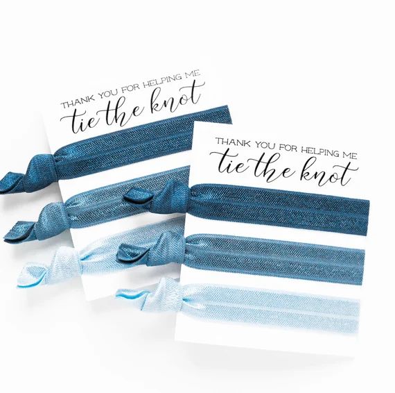 Ombre Blue Hair Tie Bridesmaid Gift  Bridesmaid Proposal - Etsy | Etsy (US)