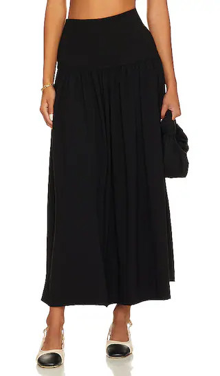 Alexei Midi Skirt in Black | Revolve Clothing (Global)