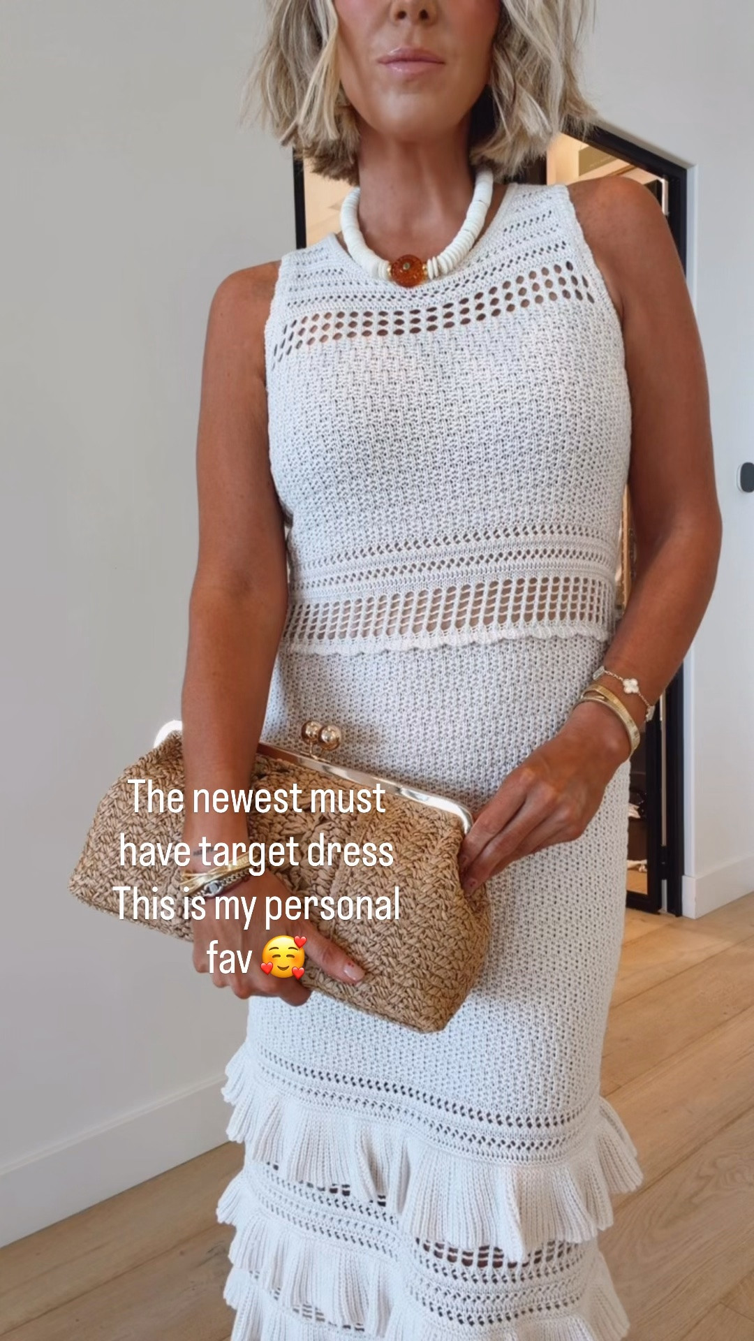 Must have new dress from target and my #1 selling clutch also from target 🔥🔥🔥