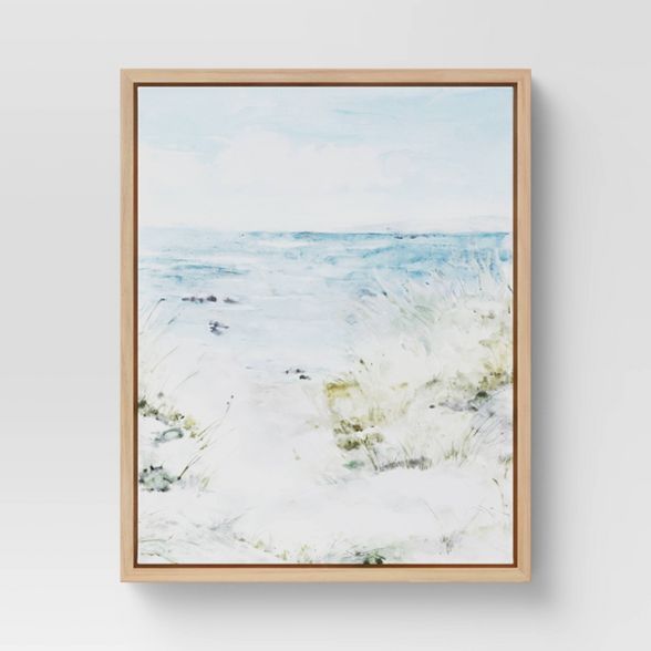 16" x 20" Seaside Landscape Framed Wall Art - Threshold™ | Target