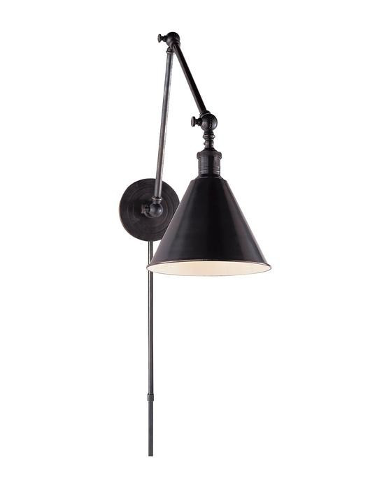 Boston Double Armed Library Light | McGee & Co.