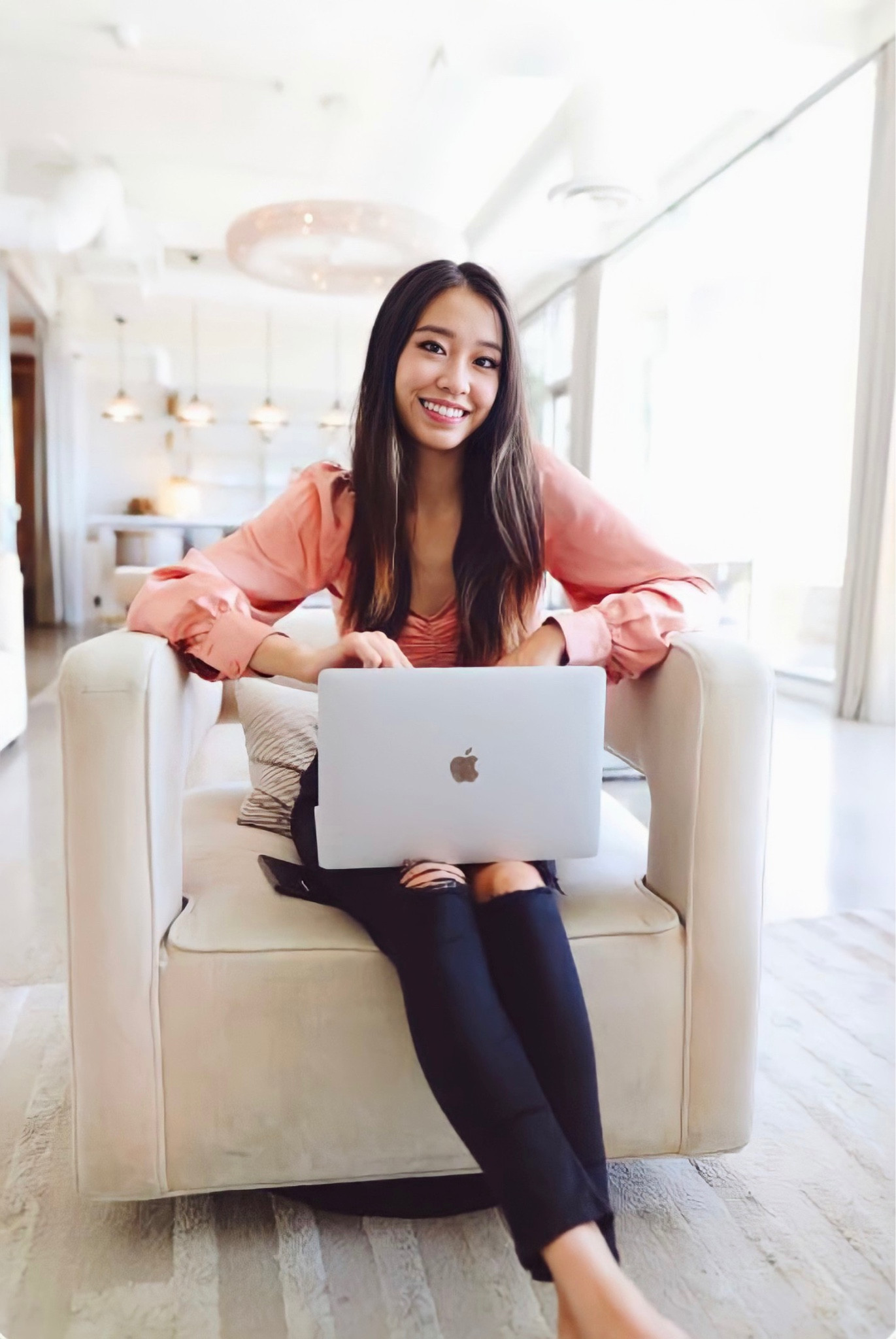 Obsessed with wearing a work friendly outfit in size XS top and Nordstrom Topshop Jamie Jeans in size 25. I am using a MacBook Pro laptop from Walmart and the McAfee subscription from Walmart! Love, Jessica Carrie Lee 

#LTKunder100 #LTKU #LTKFind