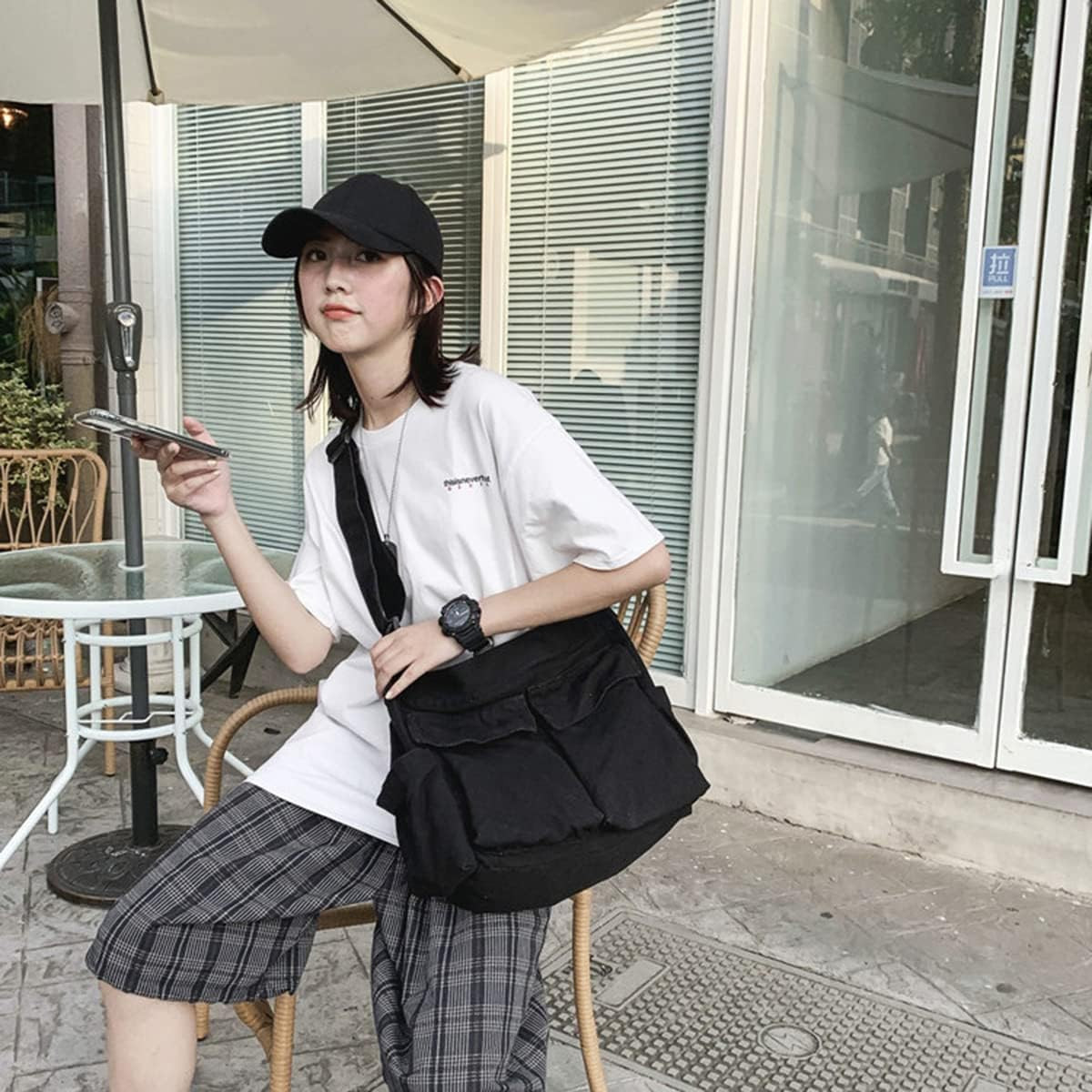 GAXOS Cute Messenger Bag for School Vintage Canvas Crossbody Women | Amazon (US)