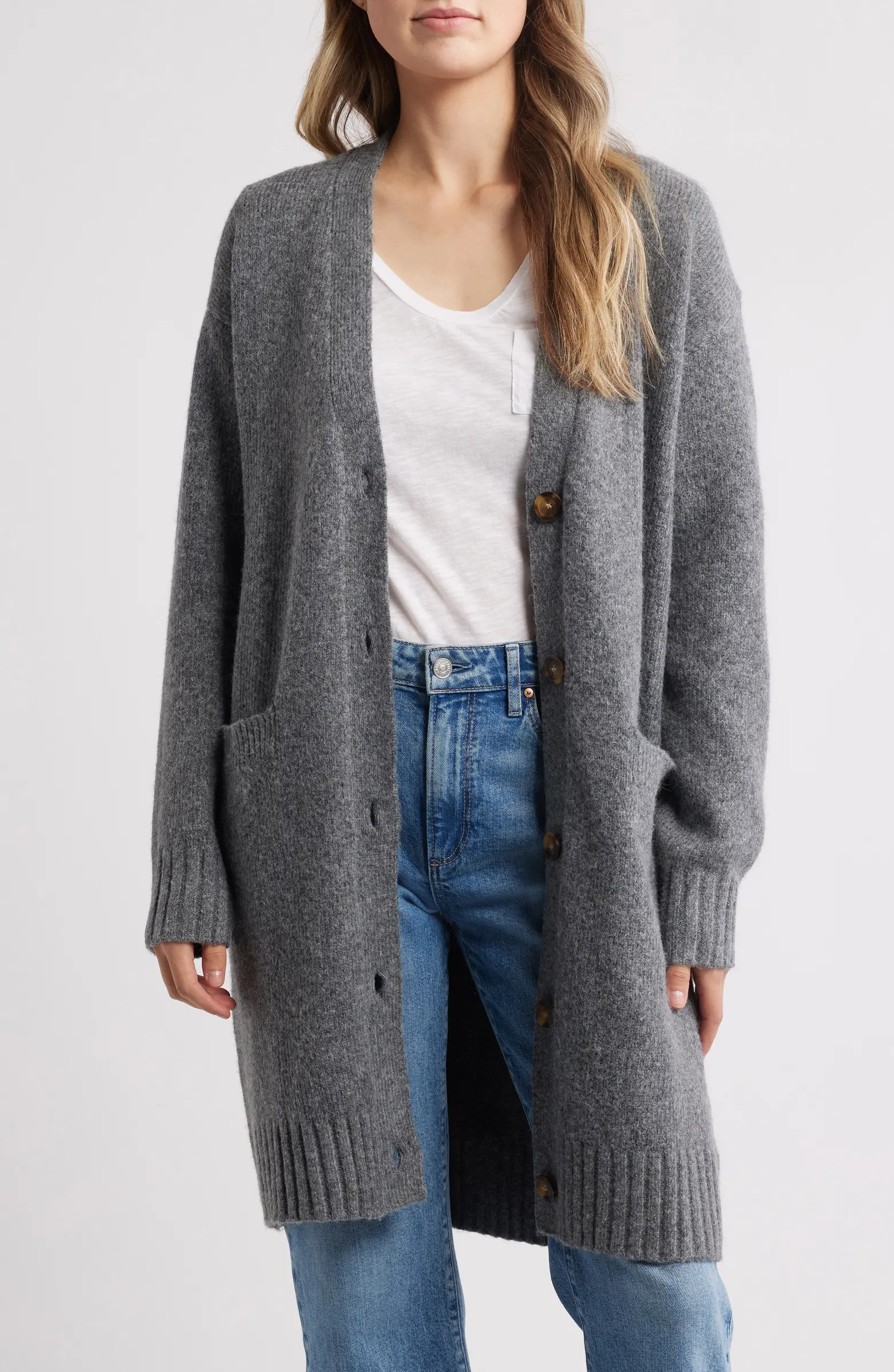 Caslon® Easy Long Cozy Cardigan | Nordstrom | Nordstrom