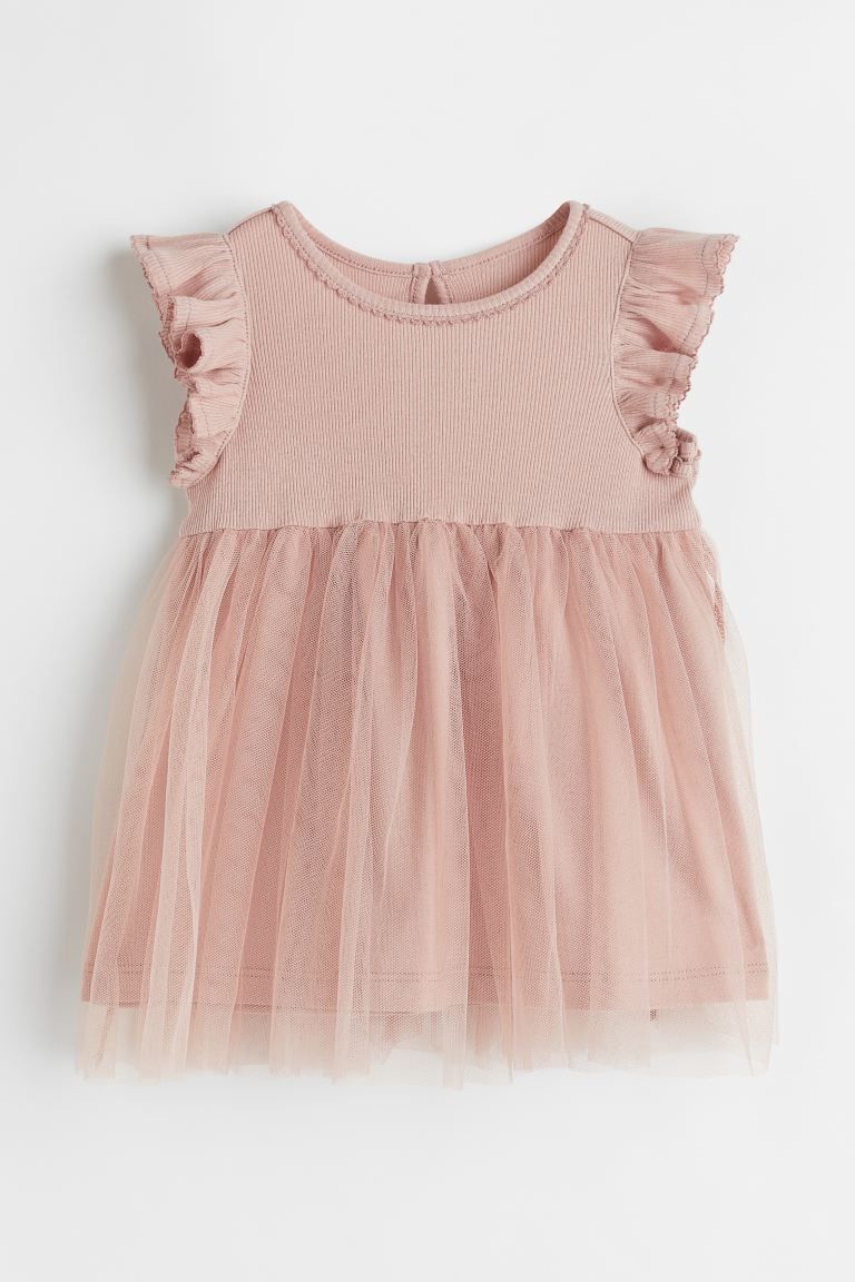 Jersey Dress with Tulle Skirt | H&M (US)