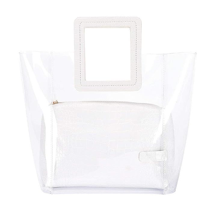 LOPHORINA Women Fashion Clear Tote Bag Purse Waterproof | Amazon (US)