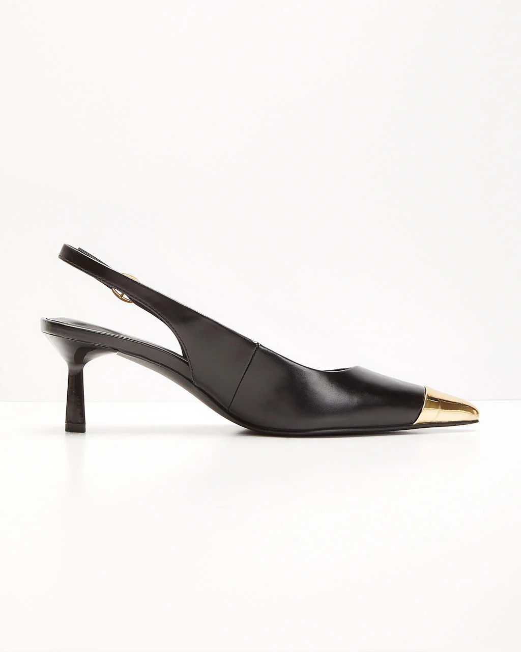 Denzel Metallic Tip Slingback Heels | VICI