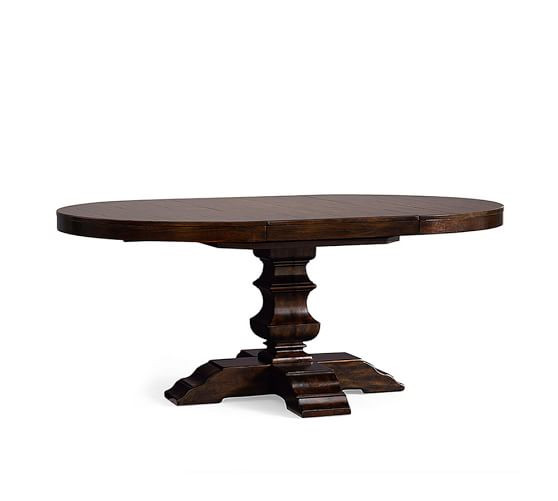 Banks Round Pedestal Extending Dining Table | Pottery Barn (US)