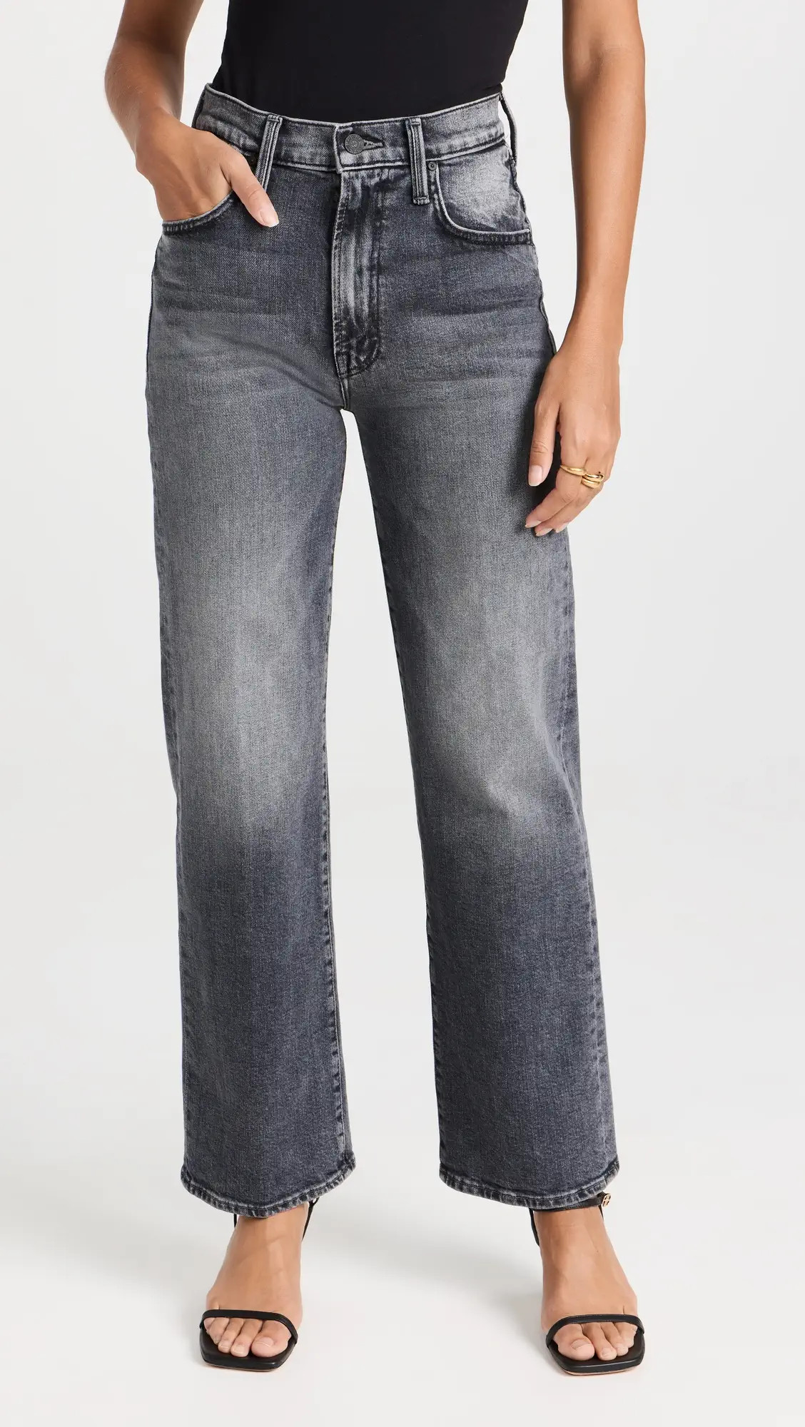 MOTHER The Rambler Zip Flood Jeans | Shopbop | Shopbop